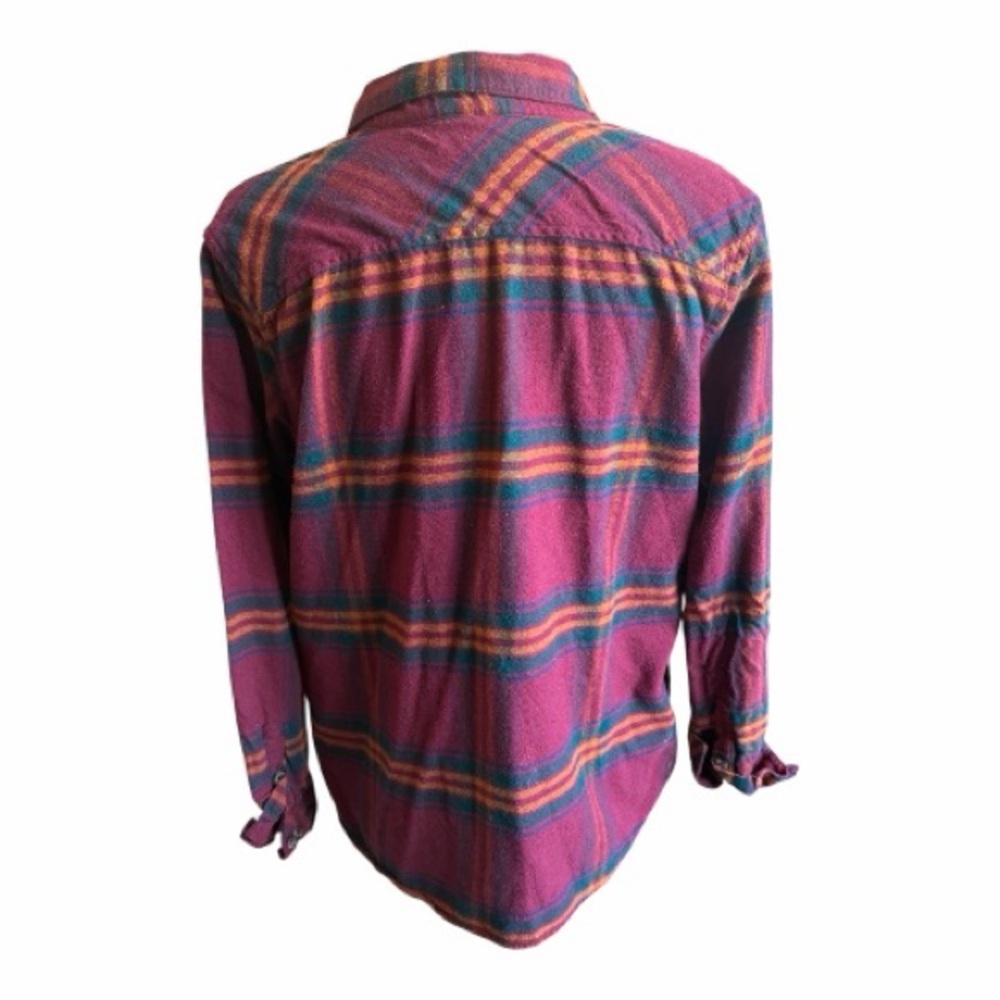 Natural Reflections Red and Green Plaid Shirt - Picture 2 of 5